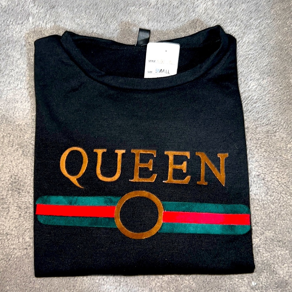 Long sleeve black QUEEN shirt (new)